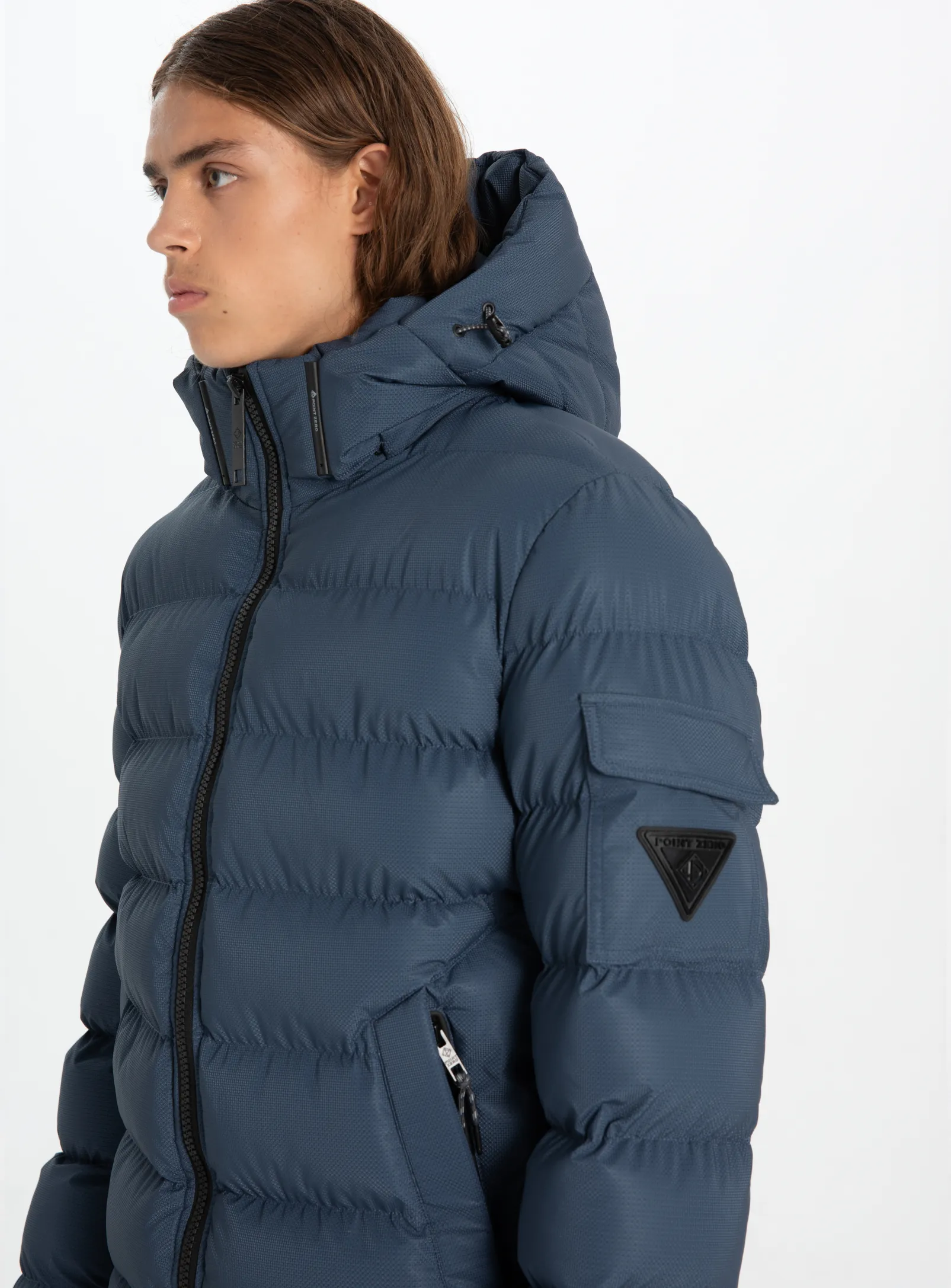 HUNTLEY | Matte Shine Puffer || HUNTLEY | Polaire jacquard texturé