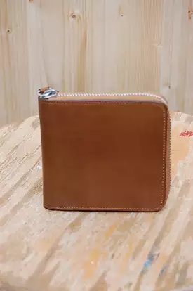 Il Bussetto Zipped Wallet Camel