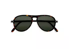 Izipizi Sun #I tortoise - green lenses