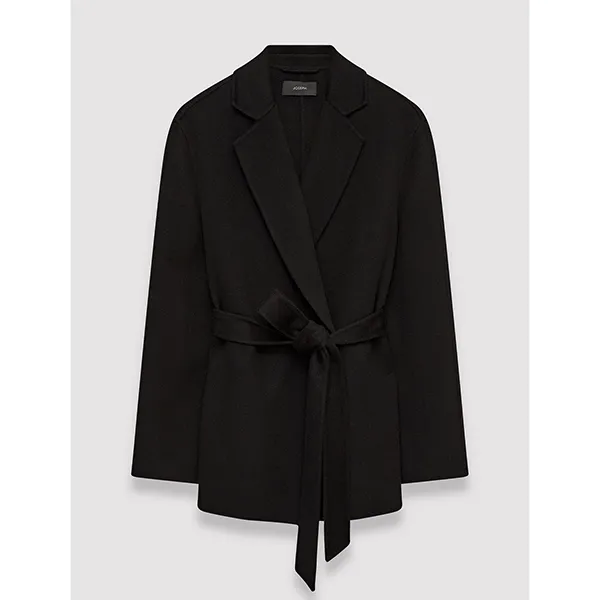 JOSEPH Cenda Cashmere Coat Black