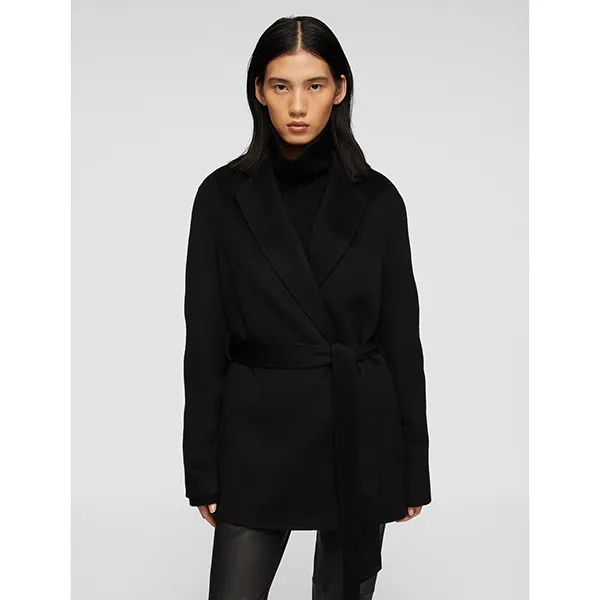 JOSEPH Cenda Cashmere Coat Black