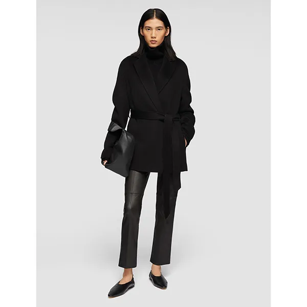 JOSEPH Cenda Cashmere Coat Black