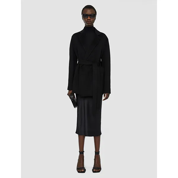 JOSEPH Cenda Cashmere Coat Black