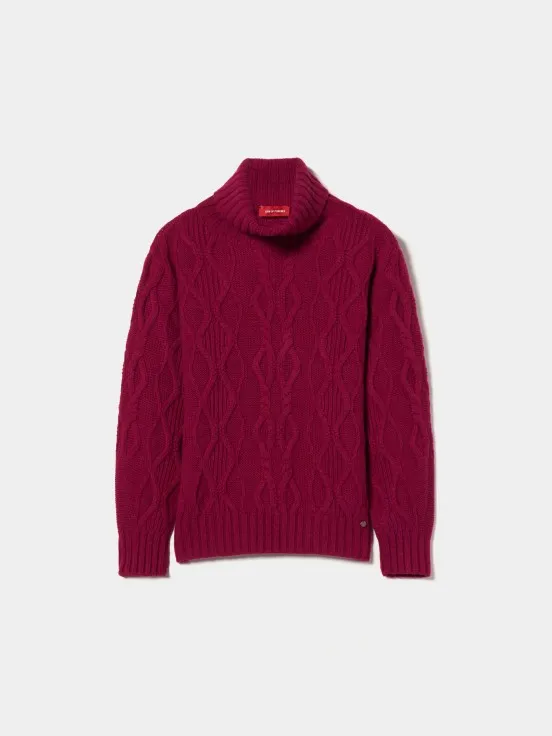 Knitted turtleneck sweater