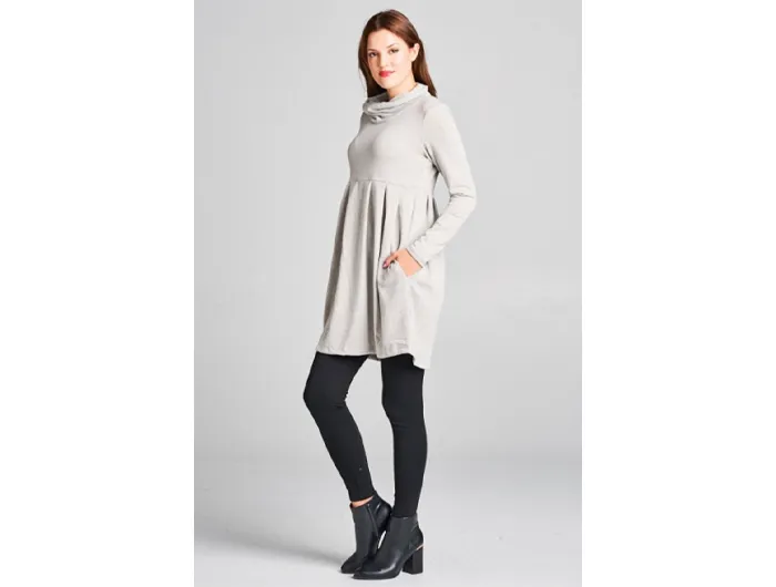 LA Soul Women's Cowl Neck Sweater Dress