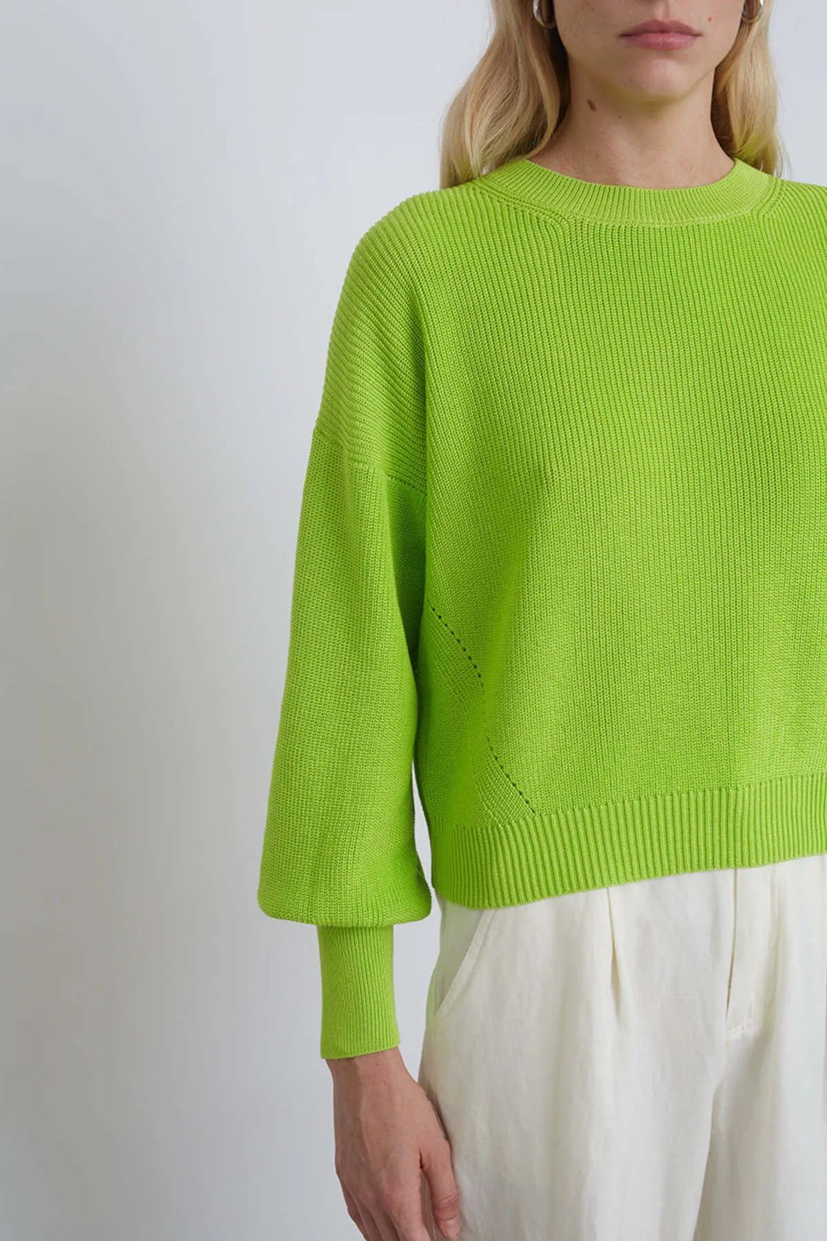 Layla Sweater - Neon Lime