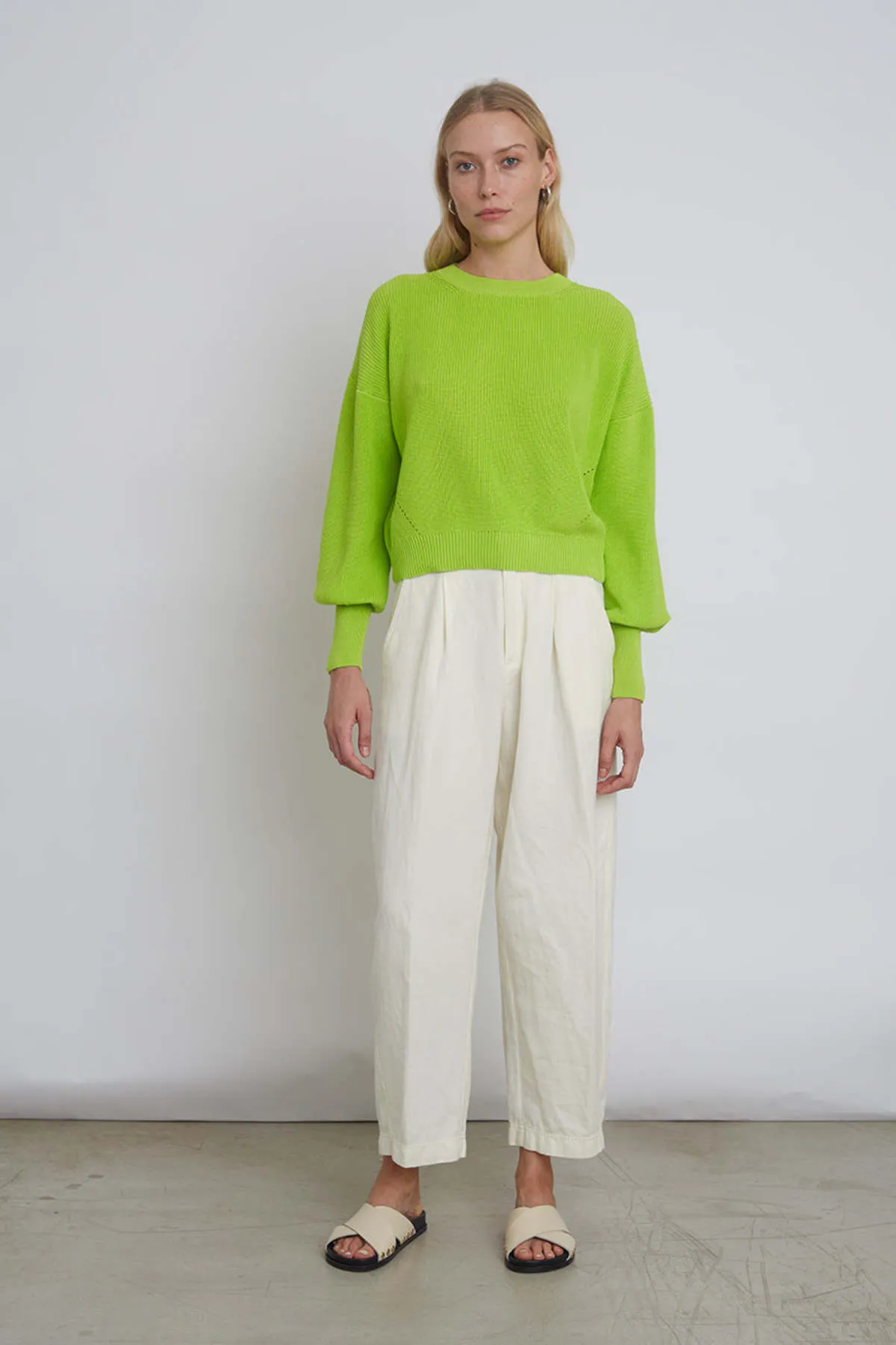 Layla Sweater - Neon Lime