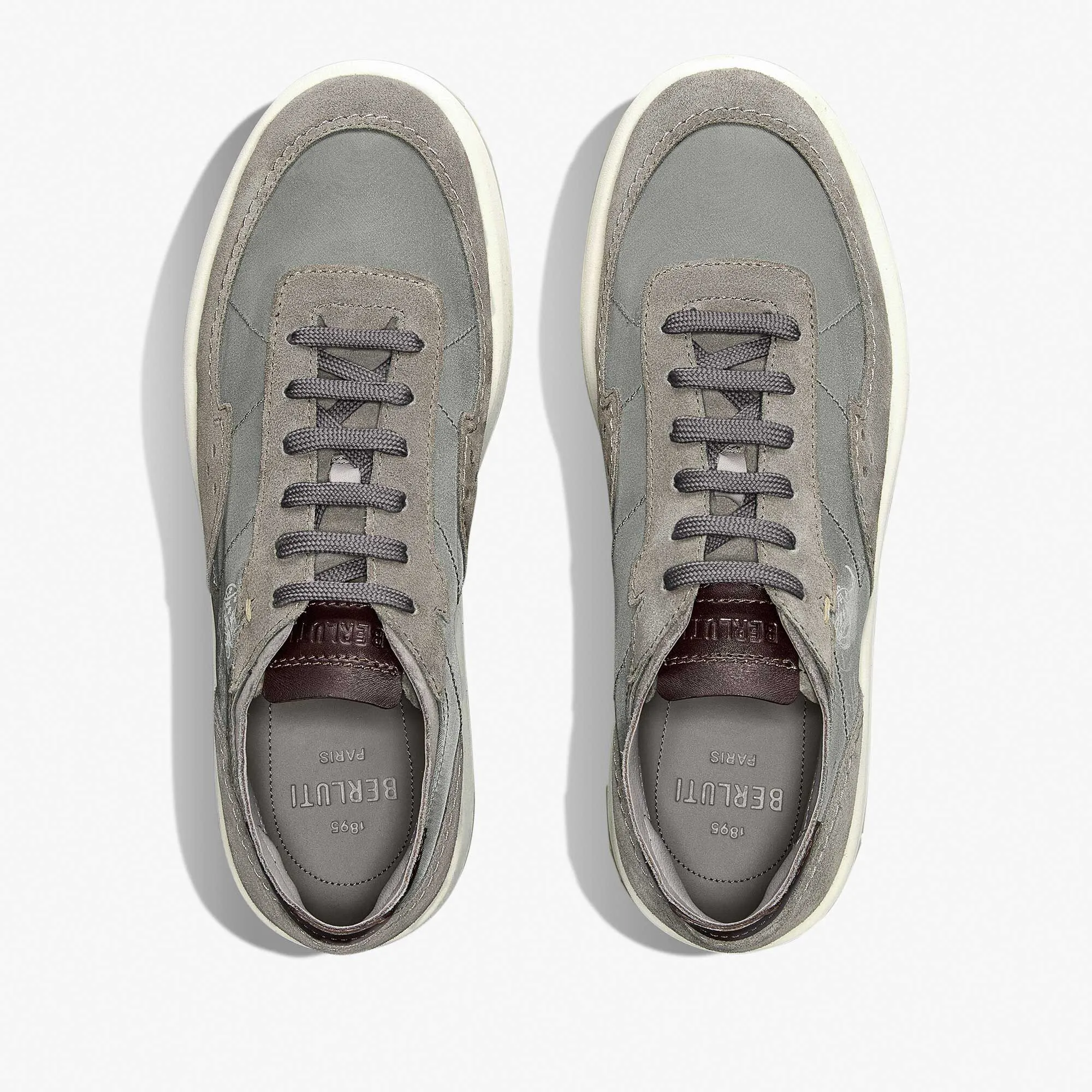 Light Track Suede Calf Leather and Nylon Sneaker