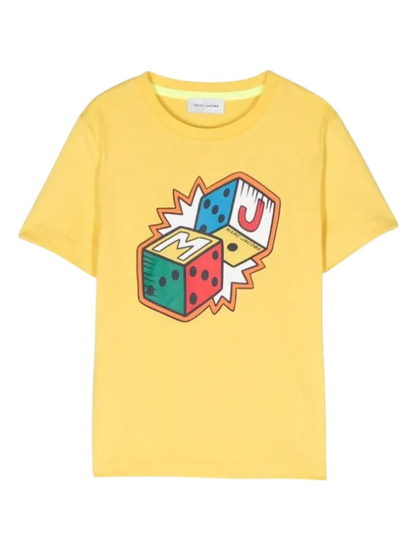 Marc Jacobs T-Shirt Dice Logo Yellow