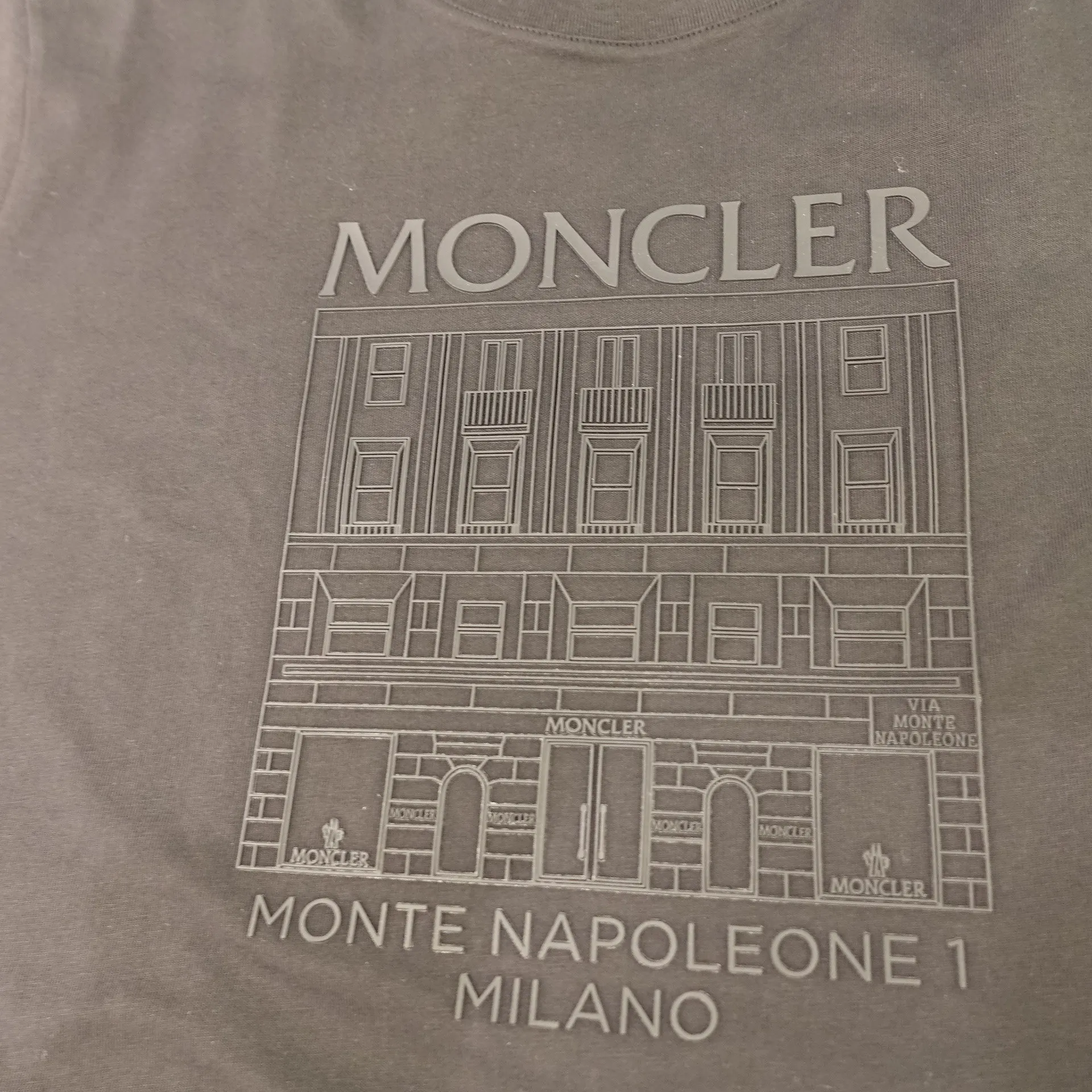 MONCLER  |Embossed Motif T-Shirt