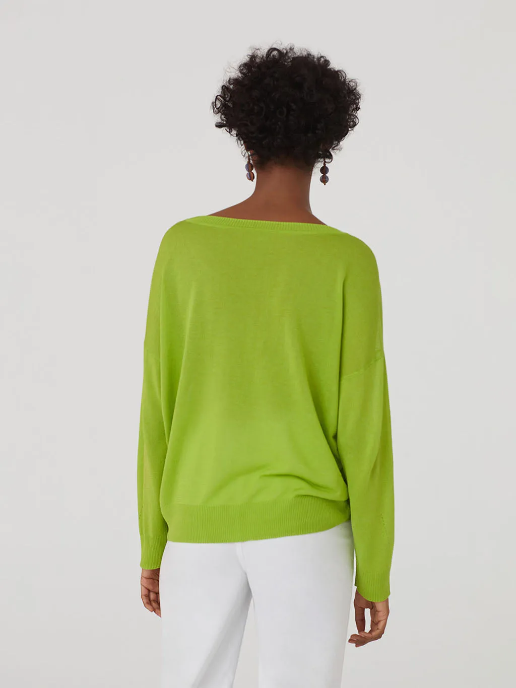 Nice Things Openwork Sweater - Cotton & Viscose