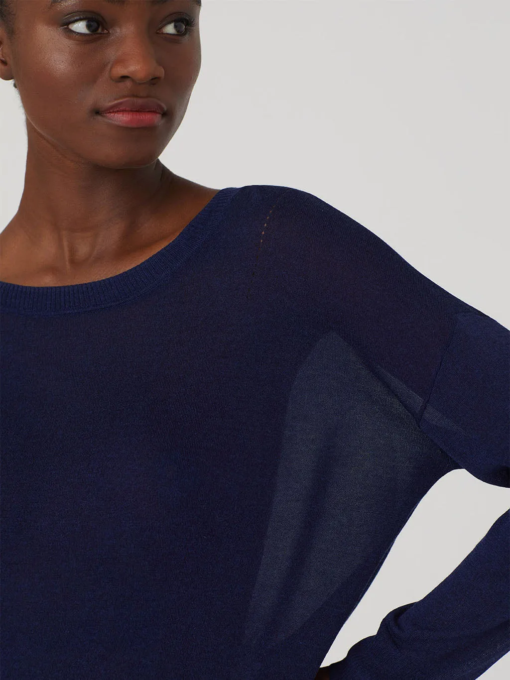 Nice Things Openwork Sweater - Cotton & Viscose