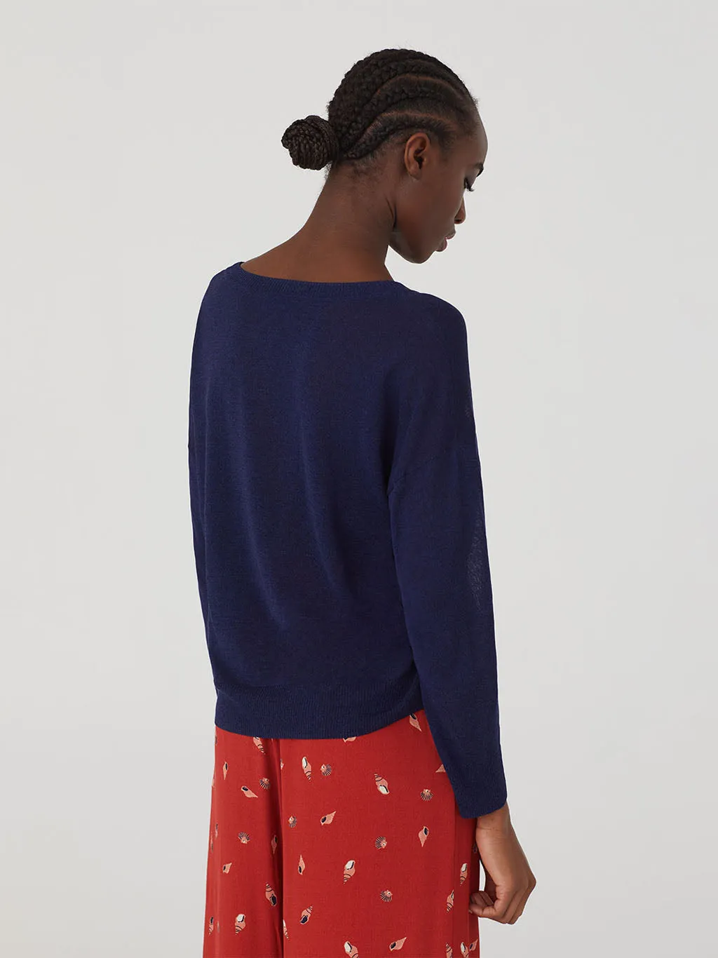 Nice Things Openwork Sweater - Cotton & Viscose