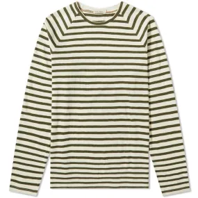 Nudie Long Sleeve Otto Breton Stripe TeeEgg