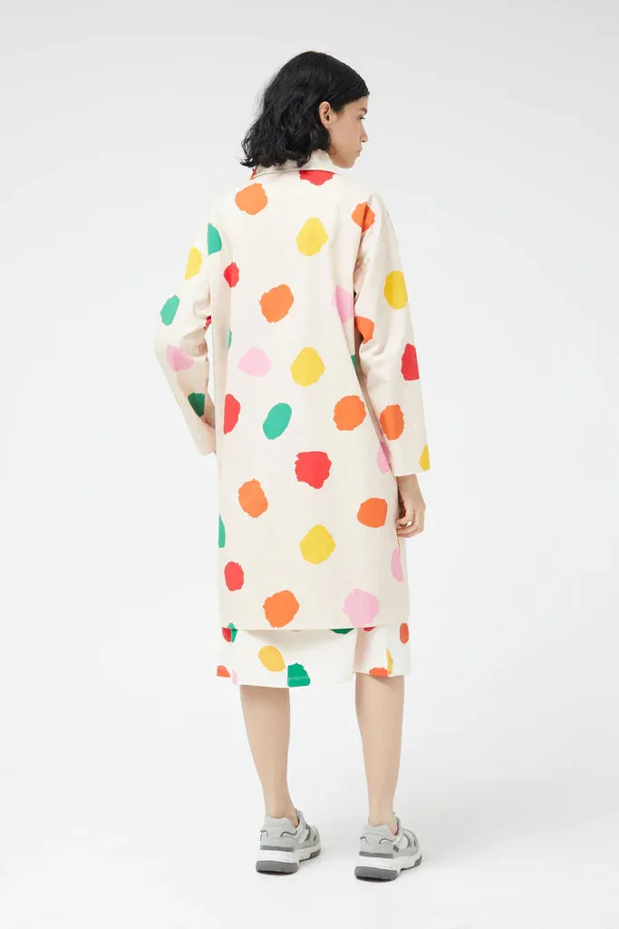 Paint Spots Trench Coat