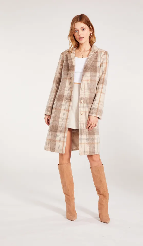 PLAID TO BE SAID COAT