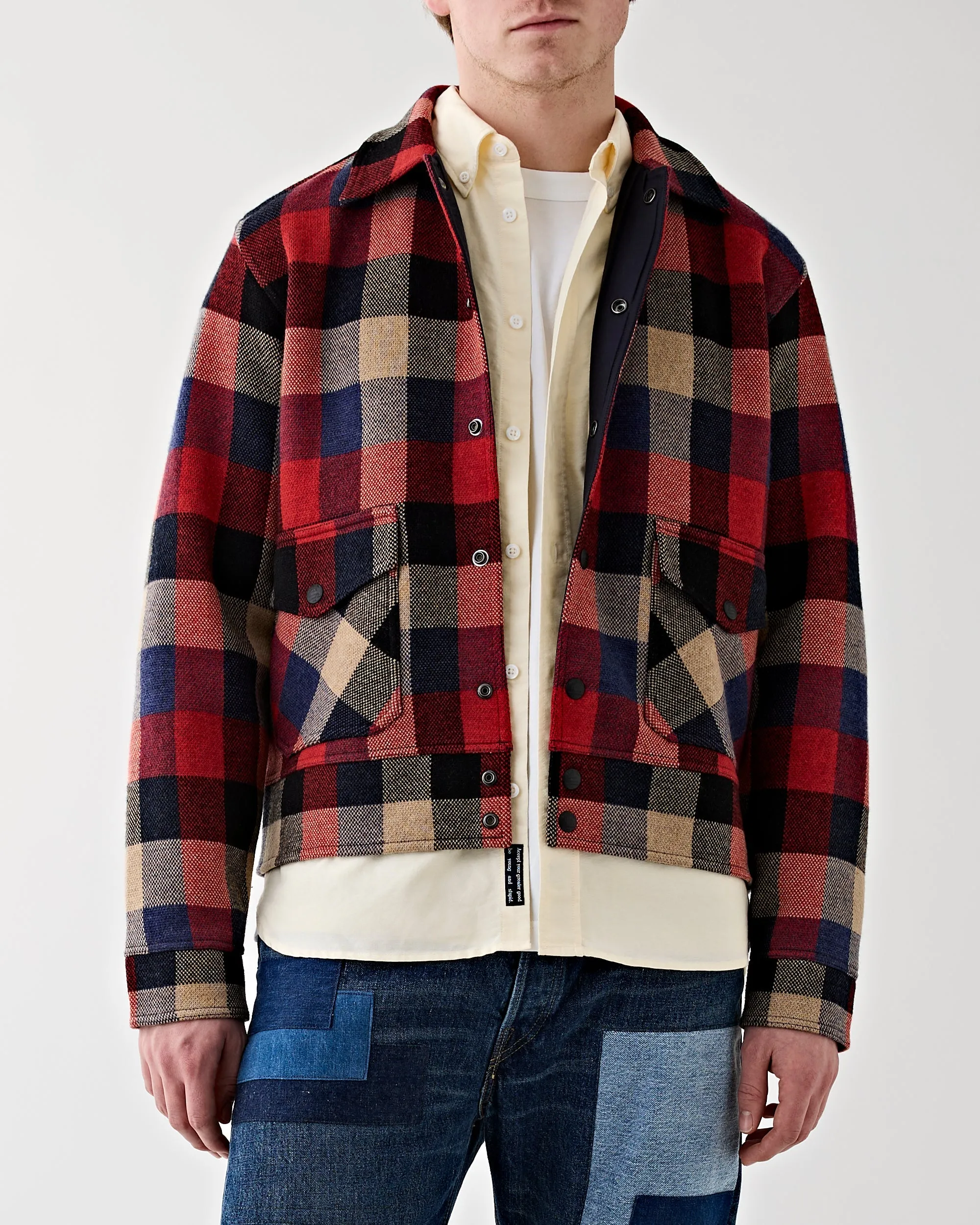 Plaid Wool Jumper Red/Multi