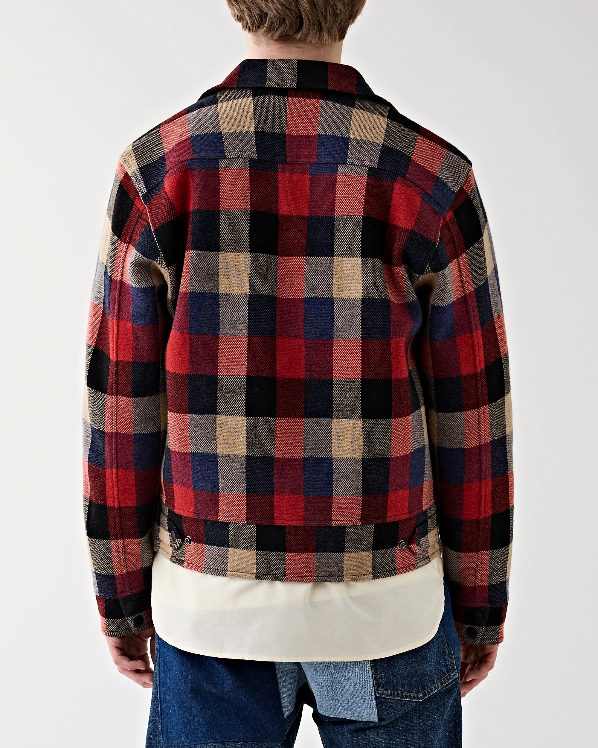 Plaid Wool Jumper Red/Multi