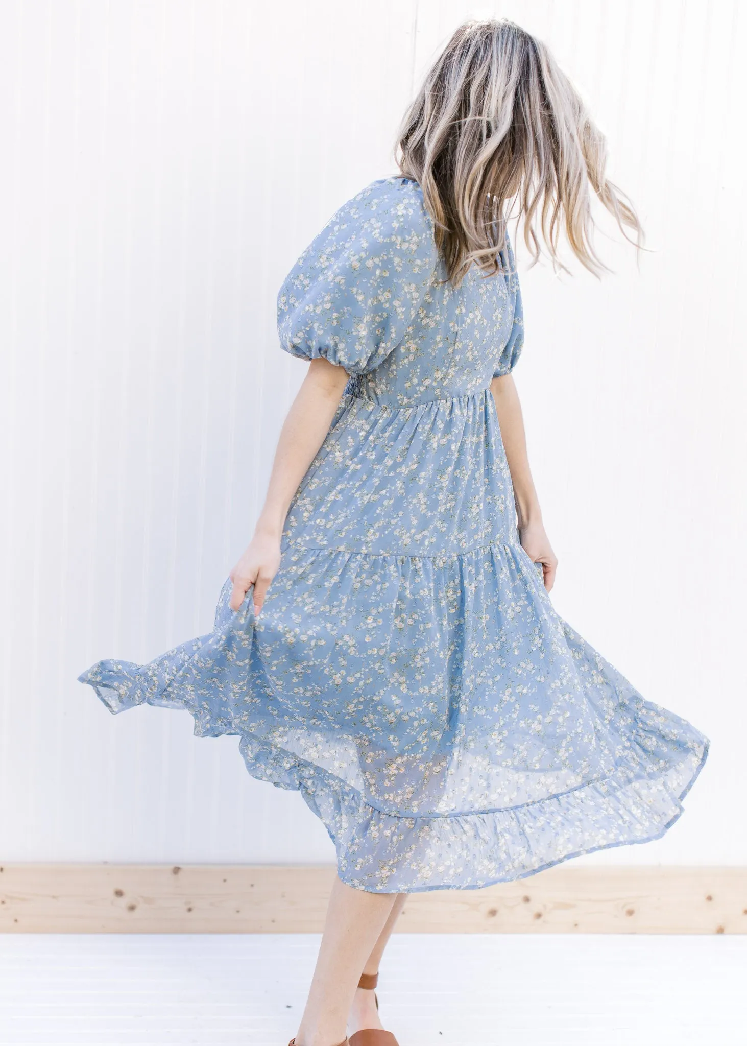 Poppy Blue Floral Dress