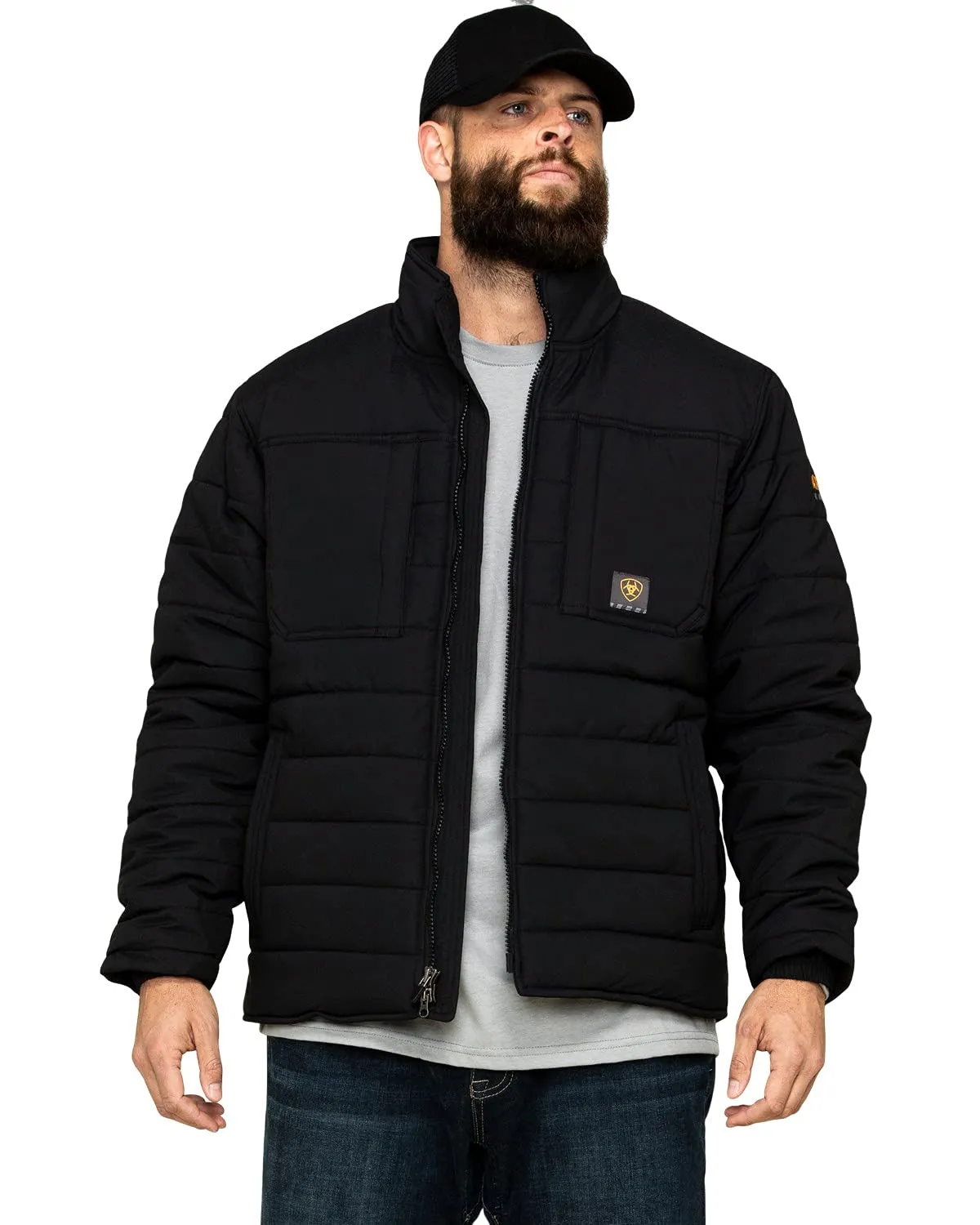 Rebar Valiant Stretch Canvas Water Resistant Insulated Black Jacket