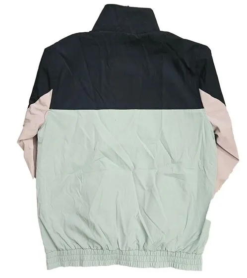 REVOLUTION women's transitional jacket with cotton content, everyday jacket with stand-up collar 7674 green/black