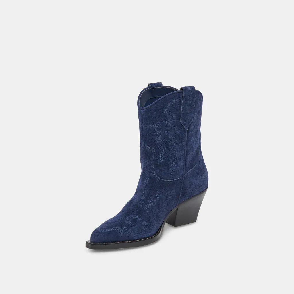 Runa Boots Royal Blue Suede | Western Royal Blue Boots– Dolce Vita 6908079865922