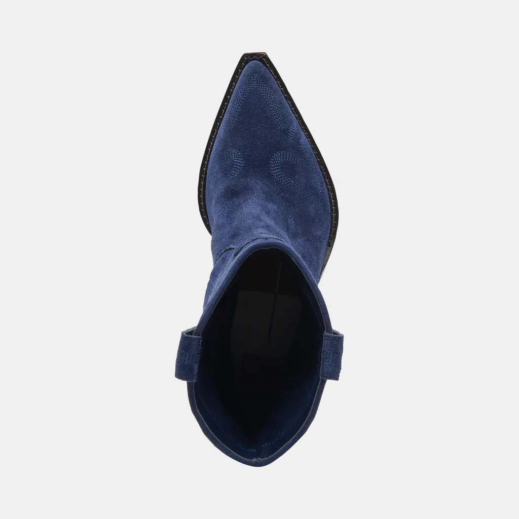 Runa Boots Royal Blue Suede | Western Royal Blue Boots– Dolce Vita 6908079865922