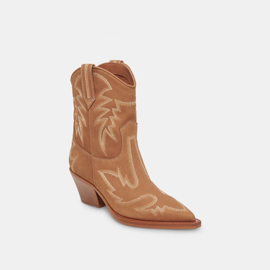 Runa Boots Whiskey Nubuck | Women's Western Boots In Whiskey Nubuck– Dolce Vita 6908079767618