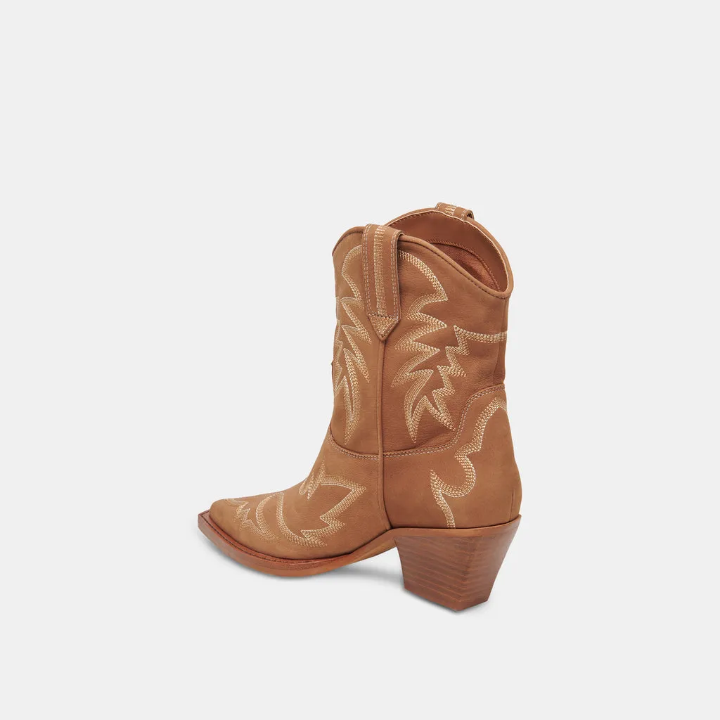 Runa Boots Whiskey Nubuck | Women's Western Boots In Whiskey Nubuck– Dolce Vita 6908079767618