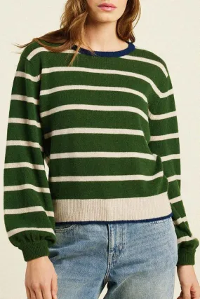 Ryann Sweater - Green Stripe