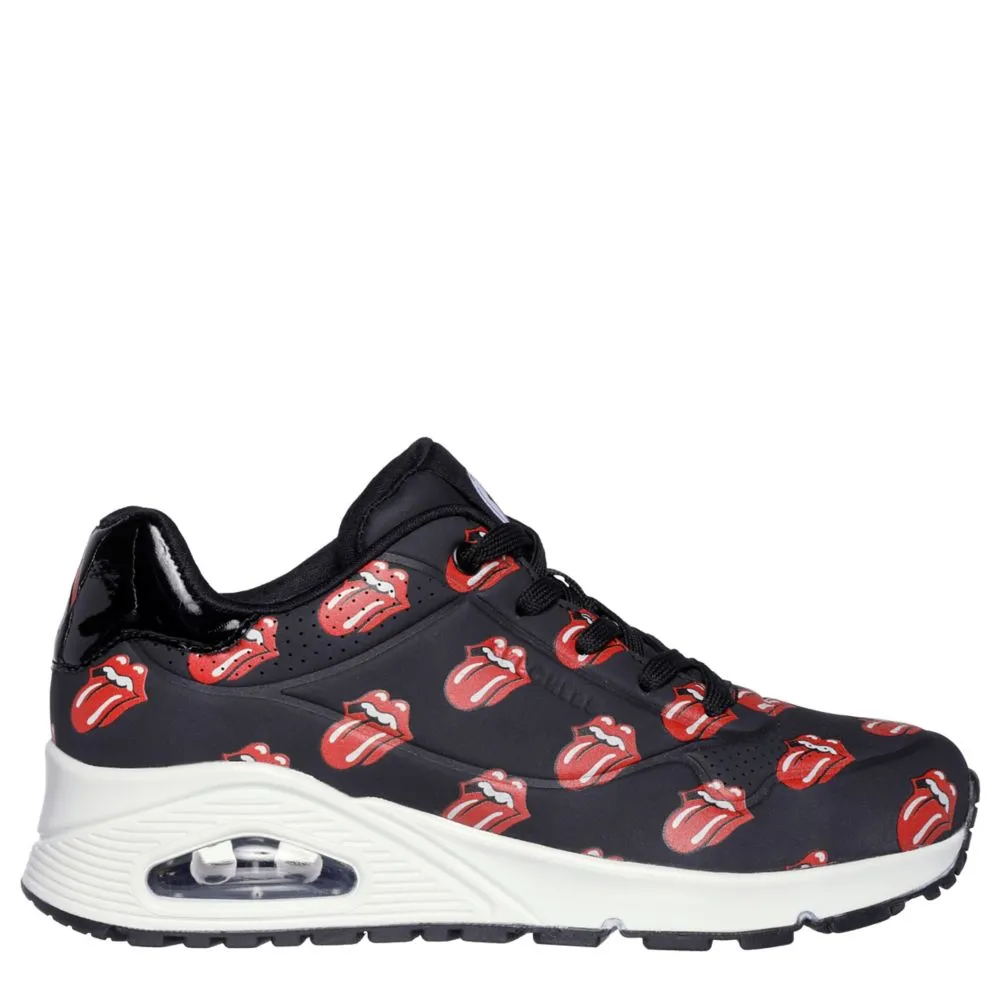 SKECHERS  WOMENS ROLLING STONES UNO SNEAKER