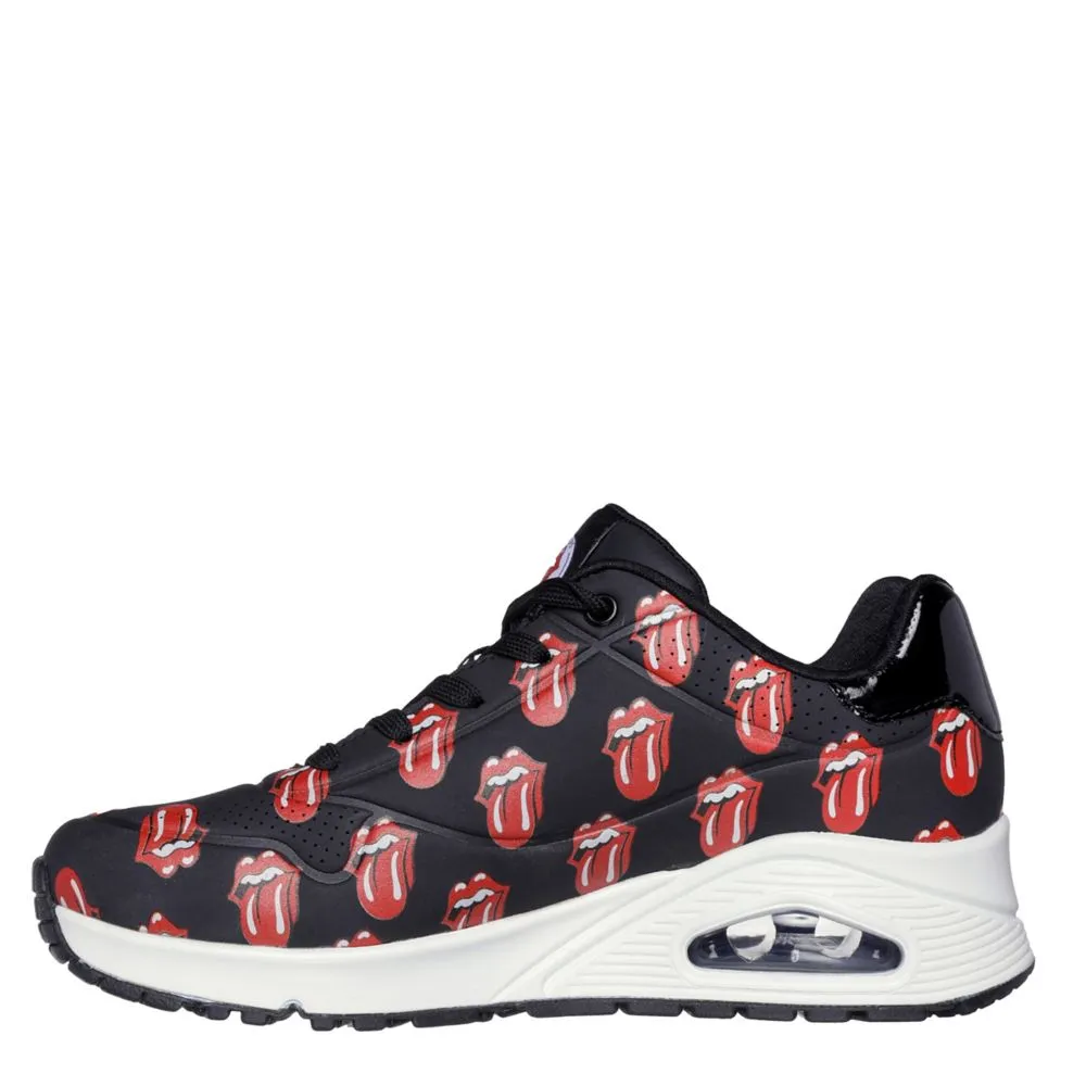 SKECHERS  WOMENS ROLLING STONES UNO SNEAKER