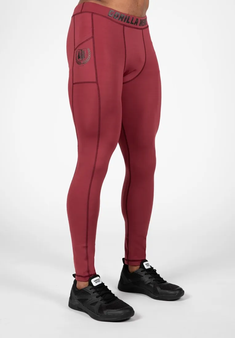 Smart Tights - Burgundy Red - 3XL Gorilla Wear