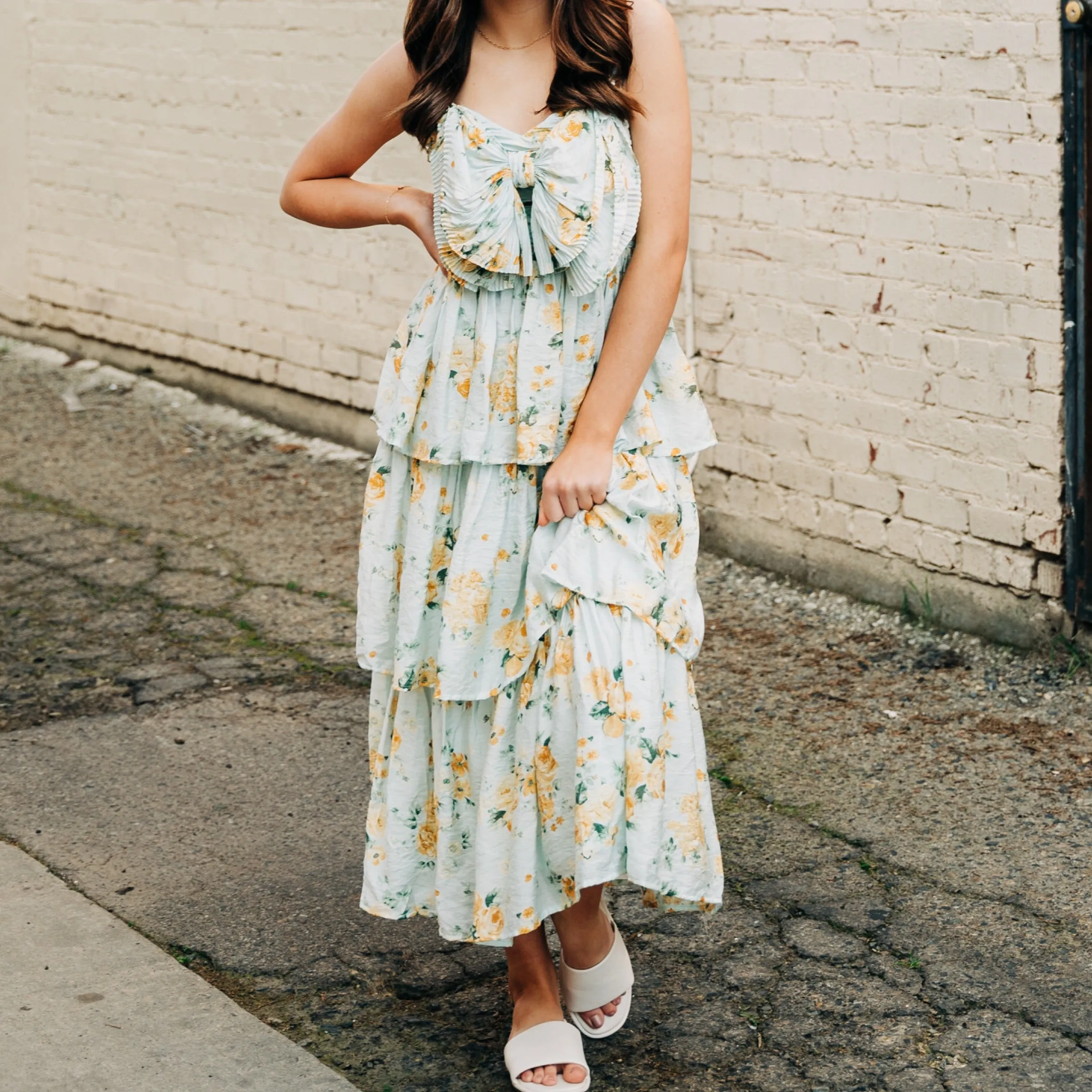 Soak In The Sun Floral Print Dress