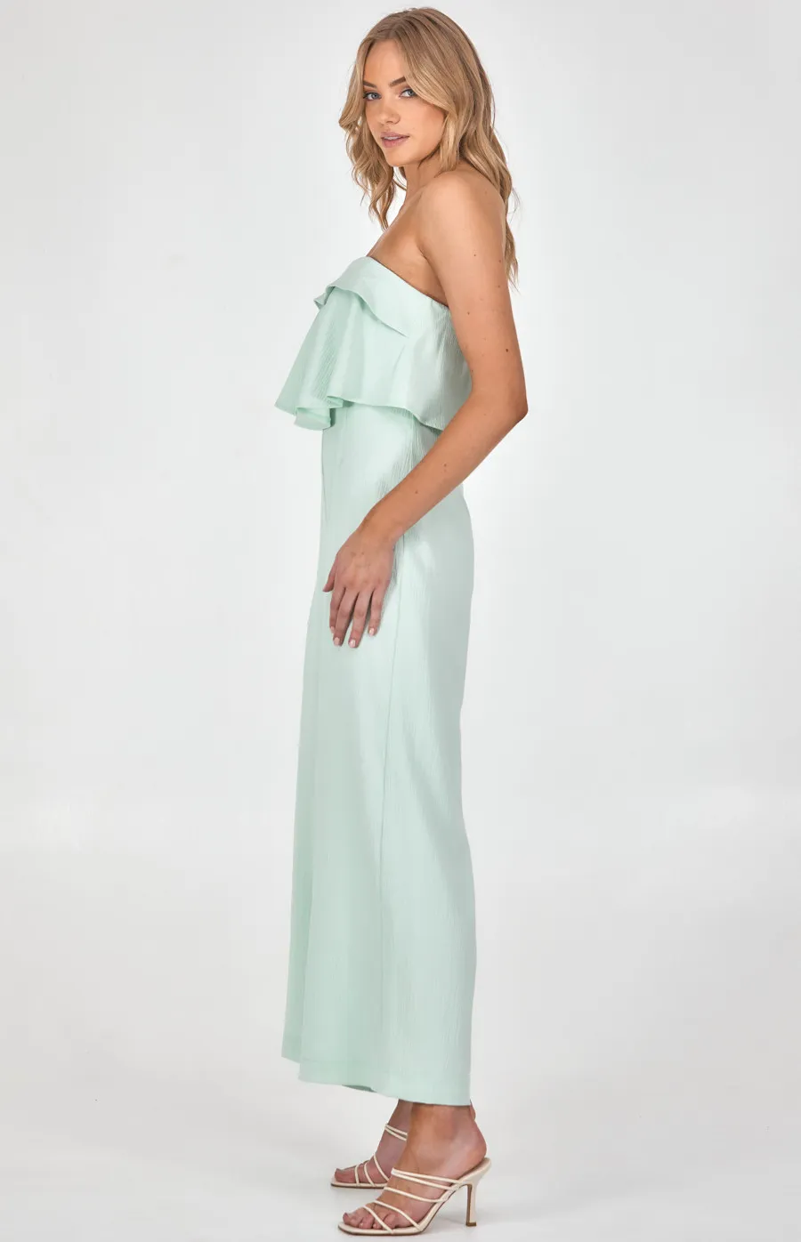 Strapless Jumpsuit with Layered Bodice Detail (SJP520B)