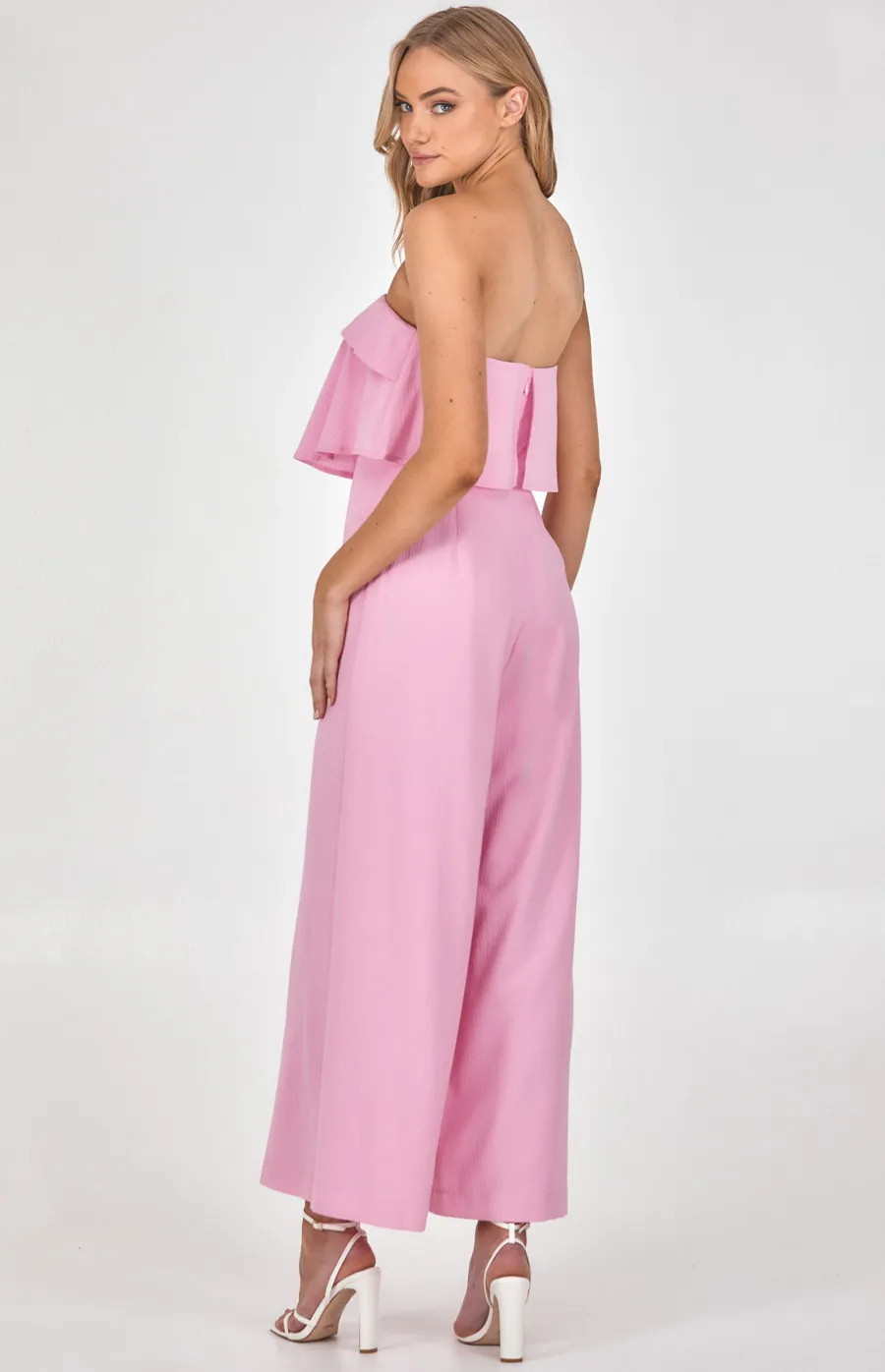 Strapless Jumpsuit with Layered Bodice Detail (SJP520B)