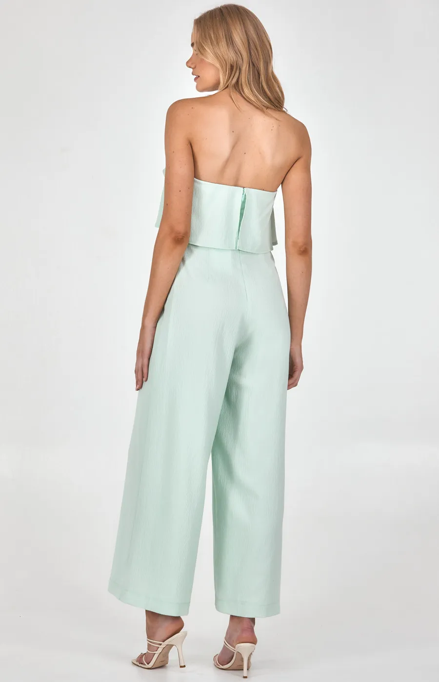 Strapless Jumpsuit with Layered Bodice Detail (SJP520B)