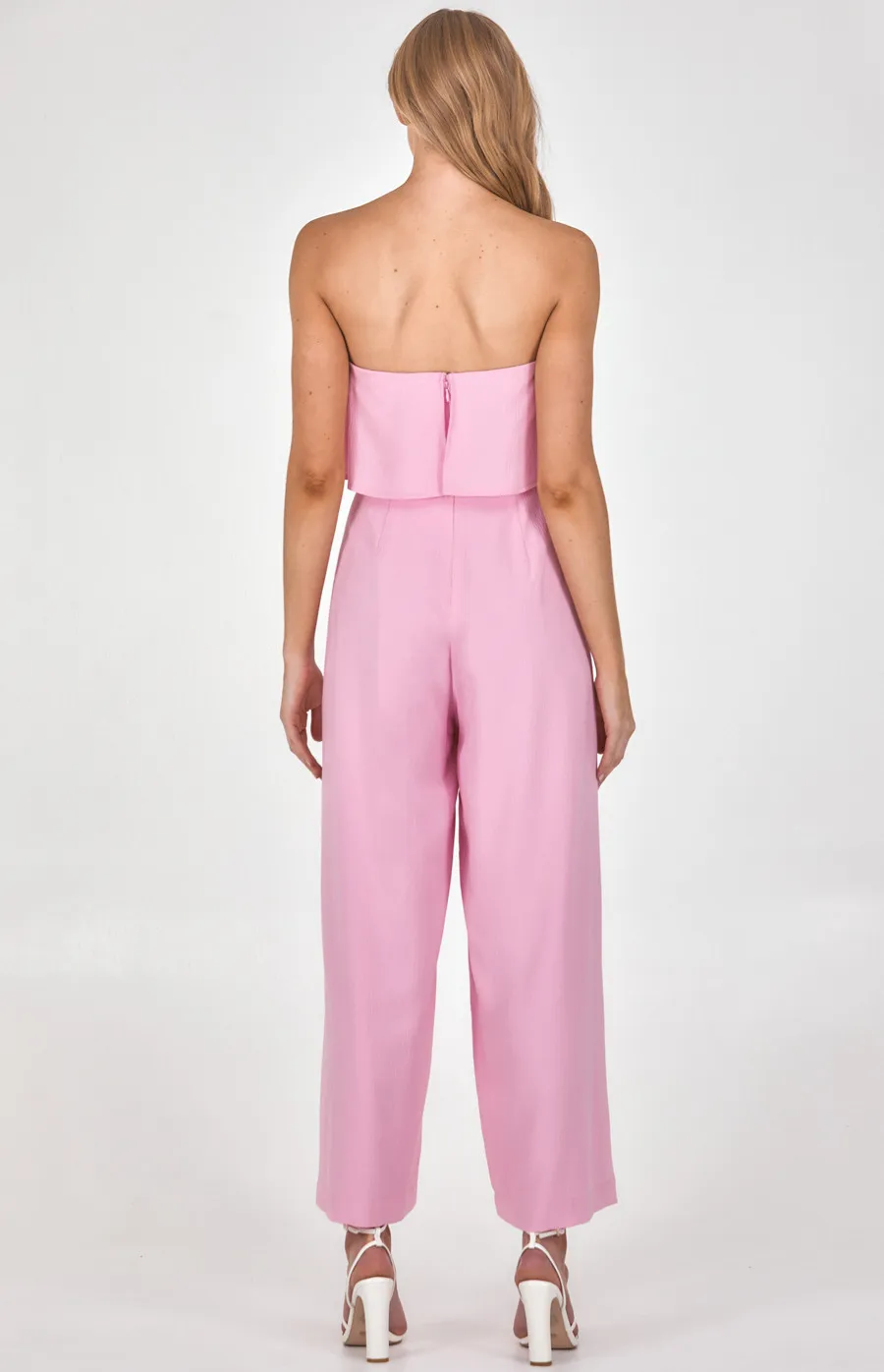 Strapless Jumpsuit with Layered Bodice Detail (SJP520B)