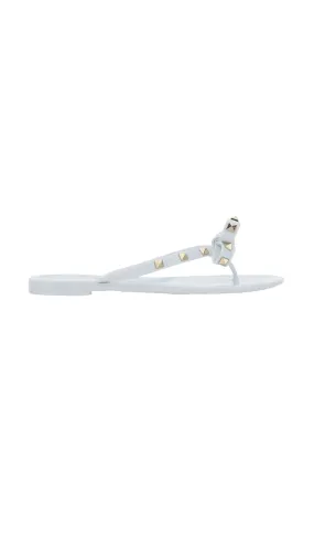 Summer Rockstud Sandal - White