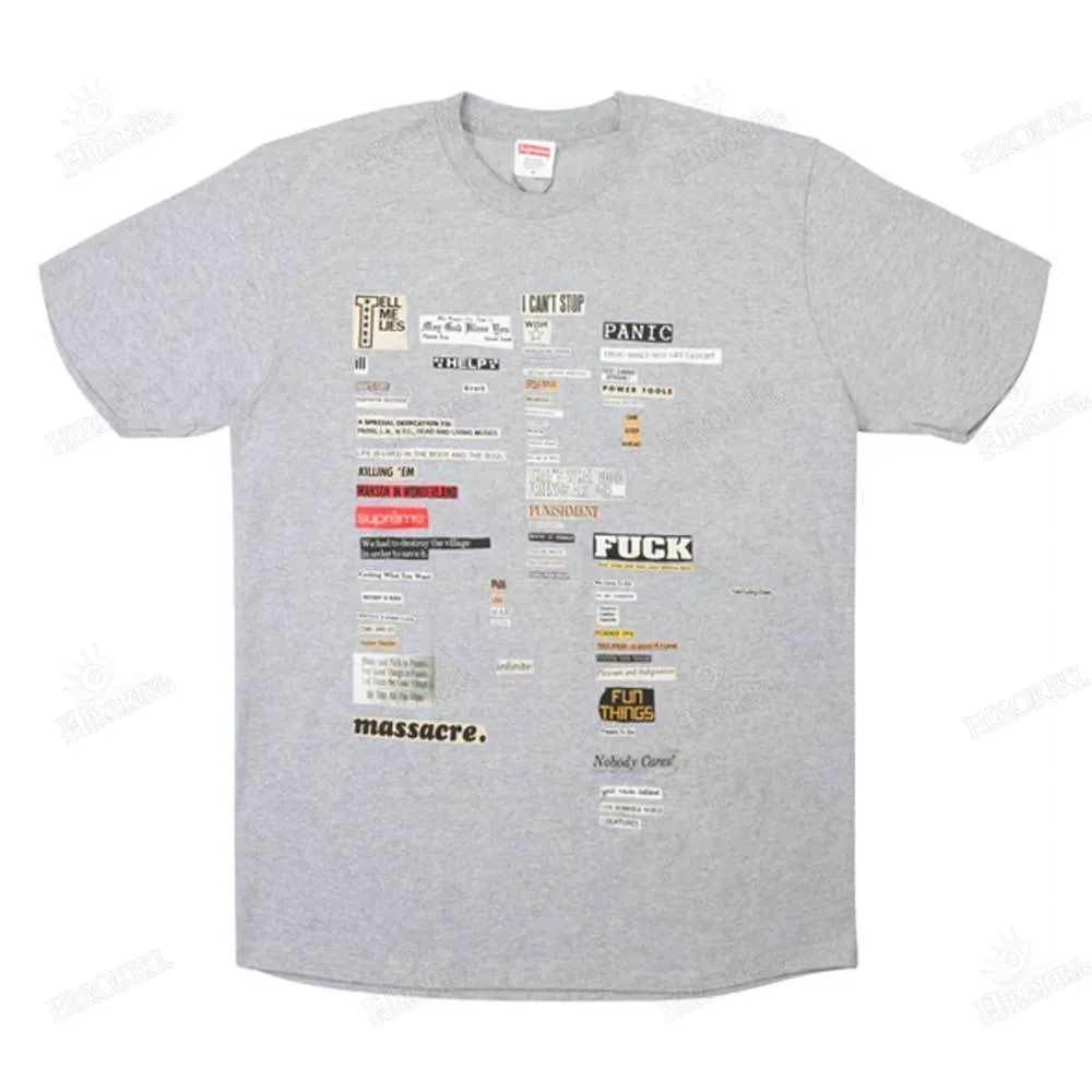 Supreme  |Unisex Street Style Collaboration Logo T-Shirts