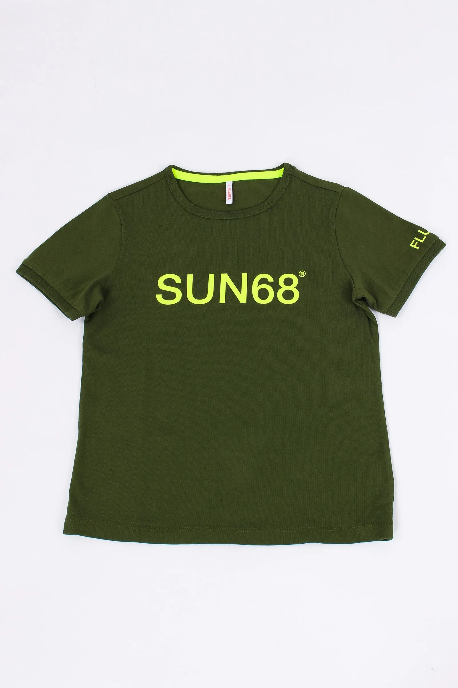 T-shirt Scritta Logo Verde