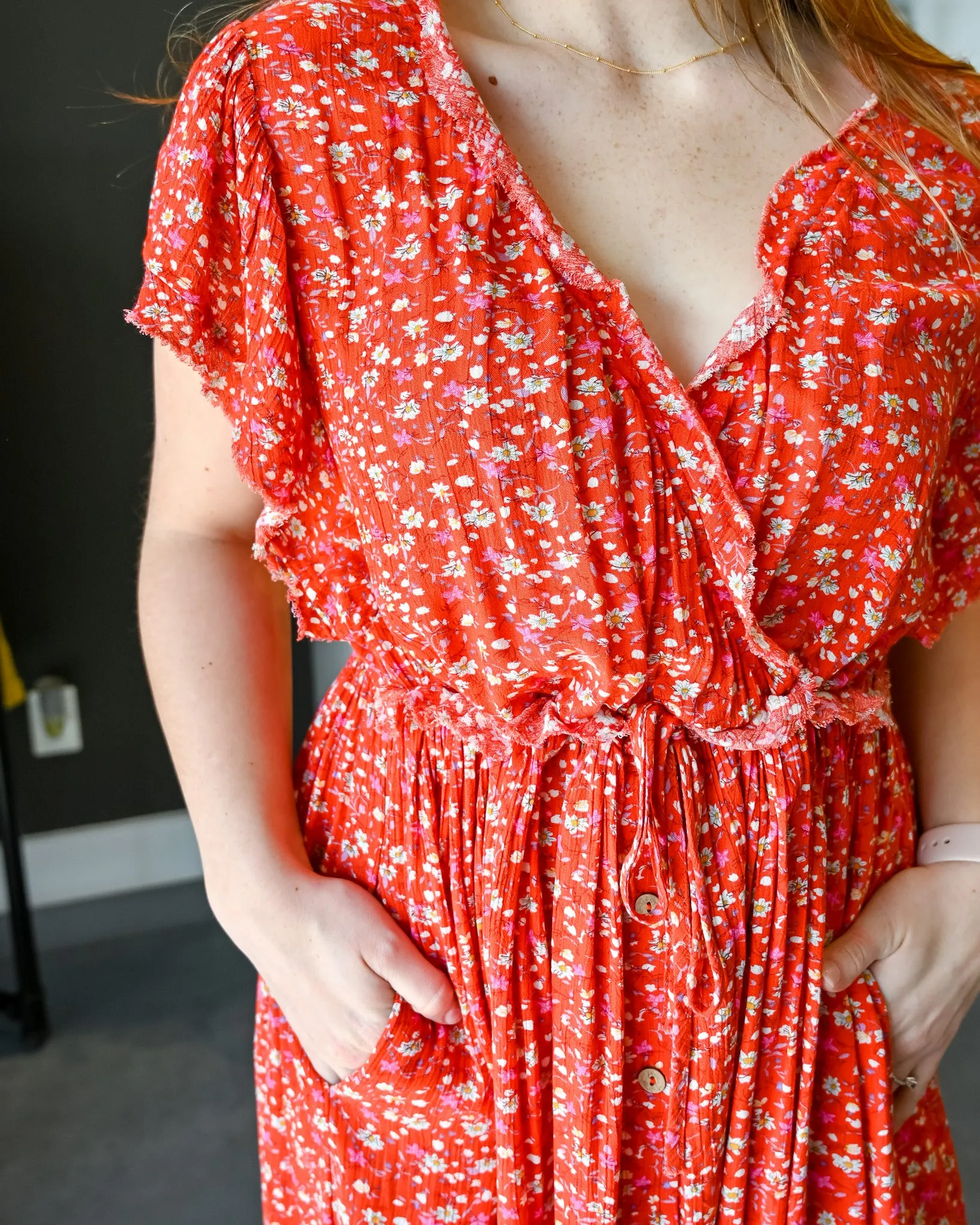 Tea Party Floral Midi Dress