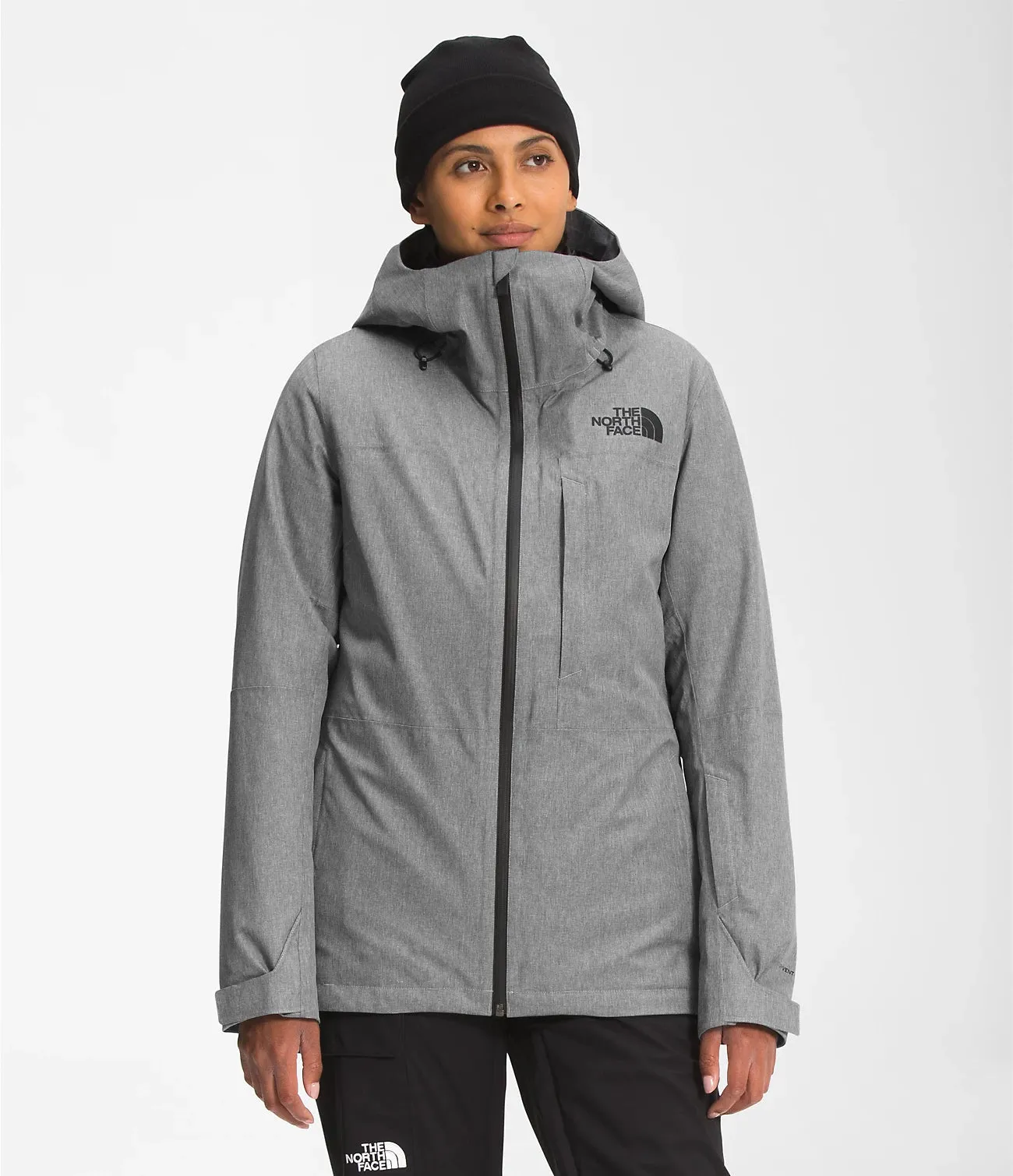 The North Face Women’s ThermoBall Eco Snow Triclimate Jacket NF Medium Grey Heather/Asphalt Grey