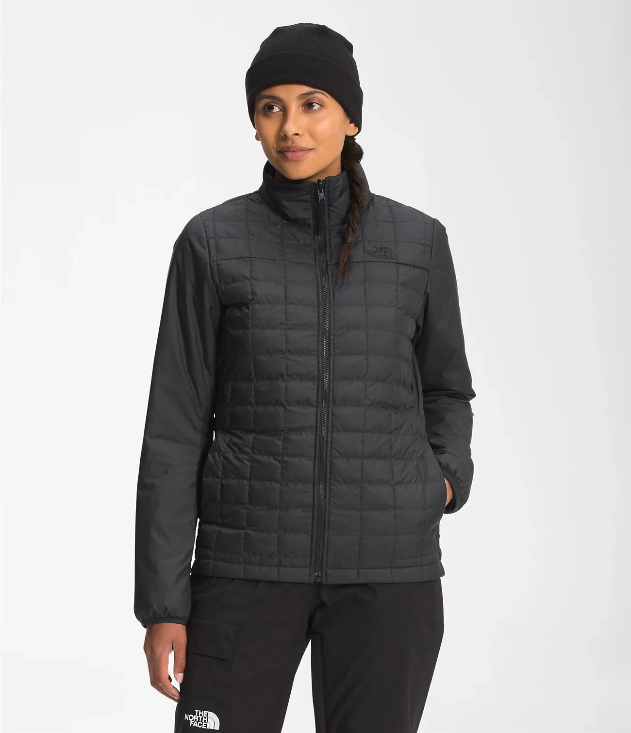 The North Face Women’s ThermoBall Eco Snow Triclimate Jacket NF Medium Grey Heather/Asphalt Grey