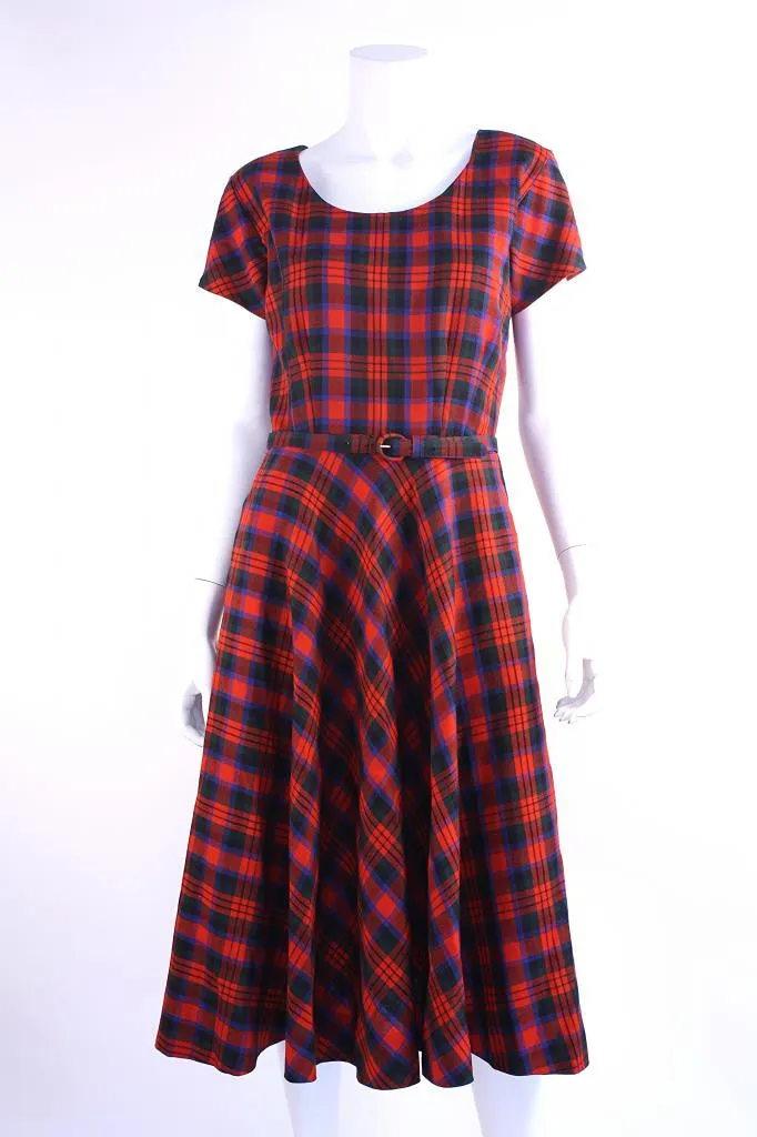 Vintage 50's Plaid Dress & Jacket