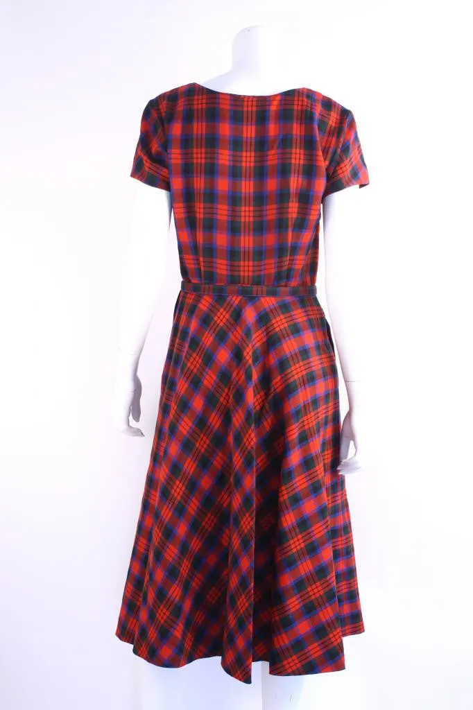 Vintage 50's Plaid Dress & Jacket