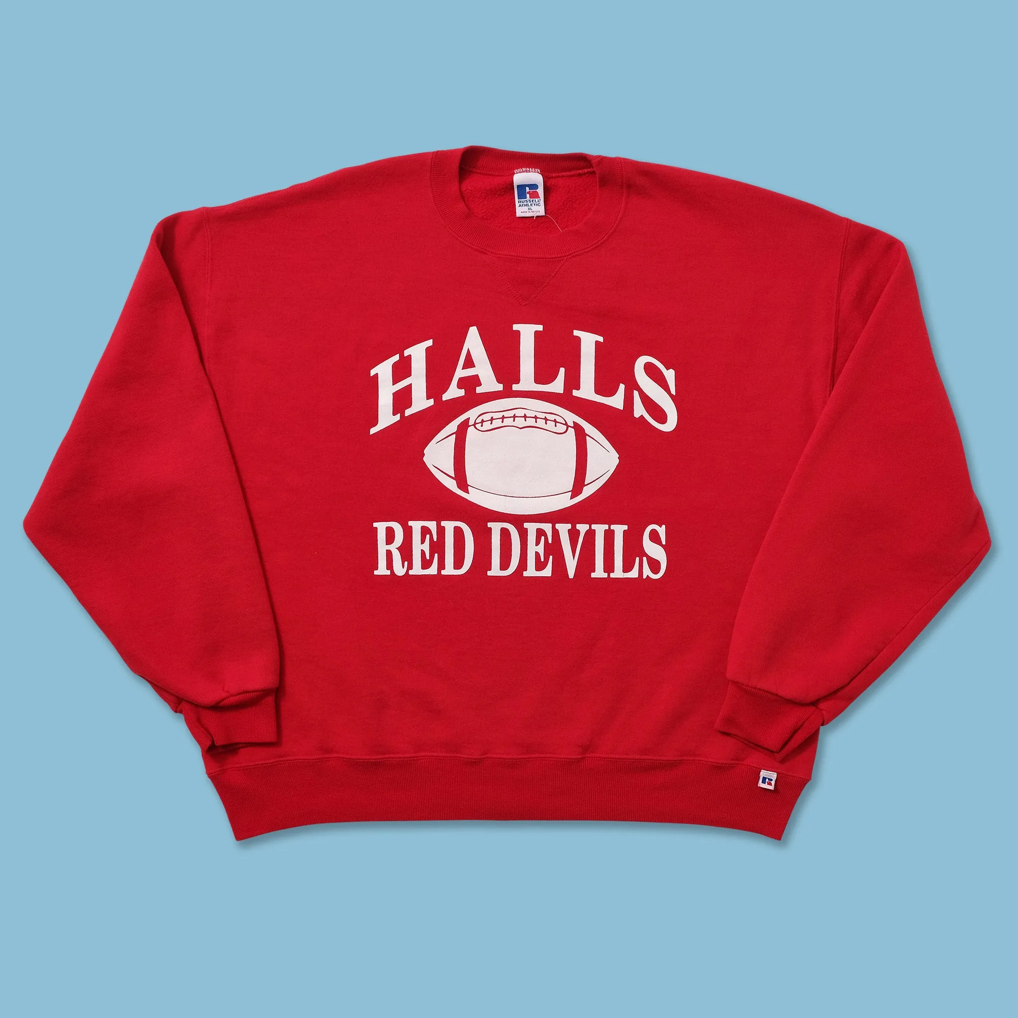 Vintage Russell Athletic Halls Red Devils Sweater XLarge