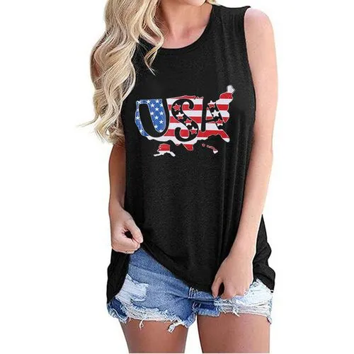 Women's Racerback Tank Tops Tank Tops Casual Letter