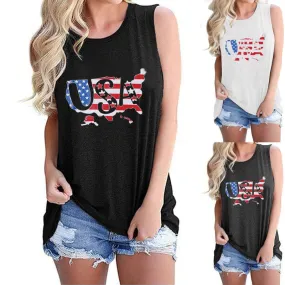 Women's Racerback Tank Tops Tank Tops Casual Letter