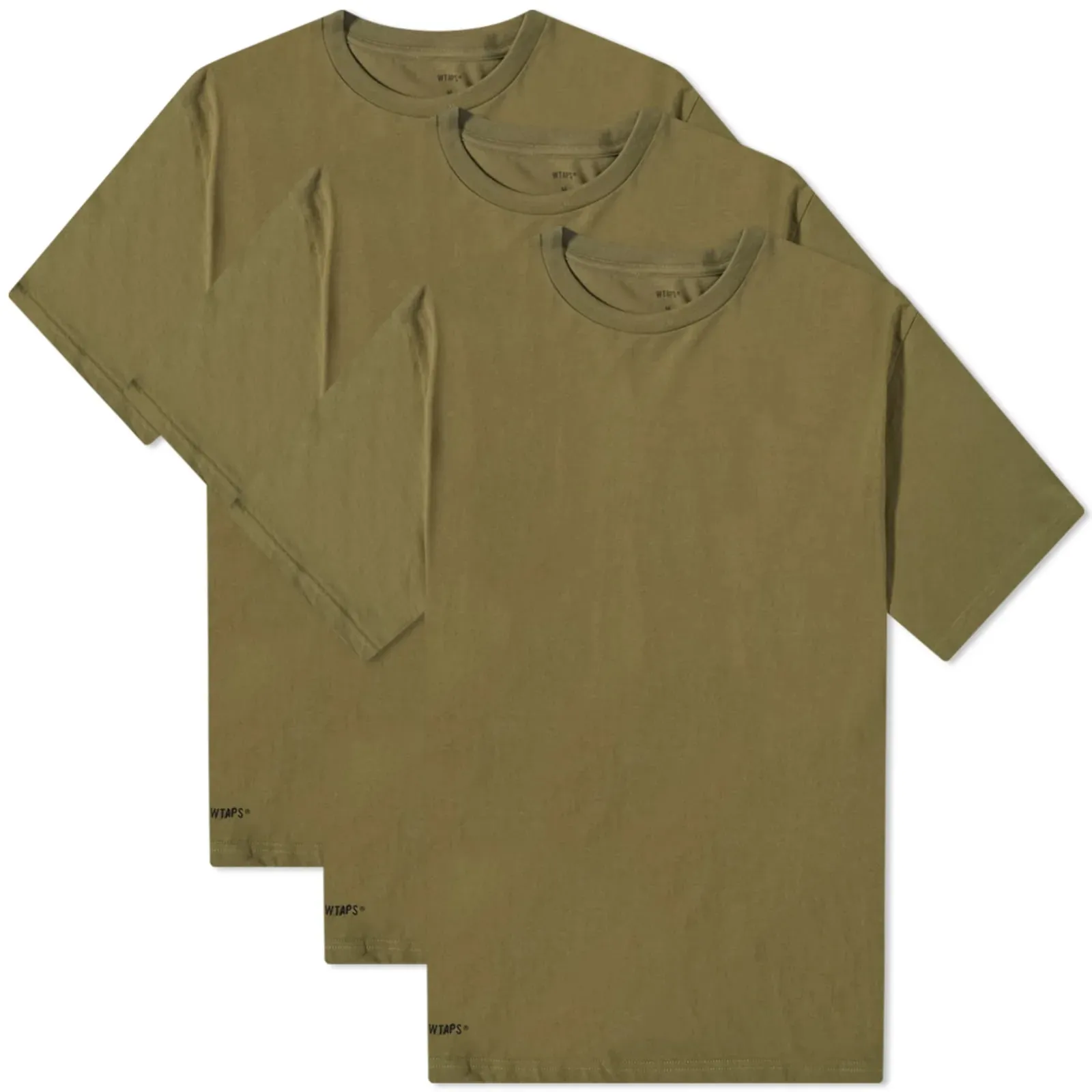 WTAPS 01 Skivvies T-Shirt - 3-PackOlive Drab